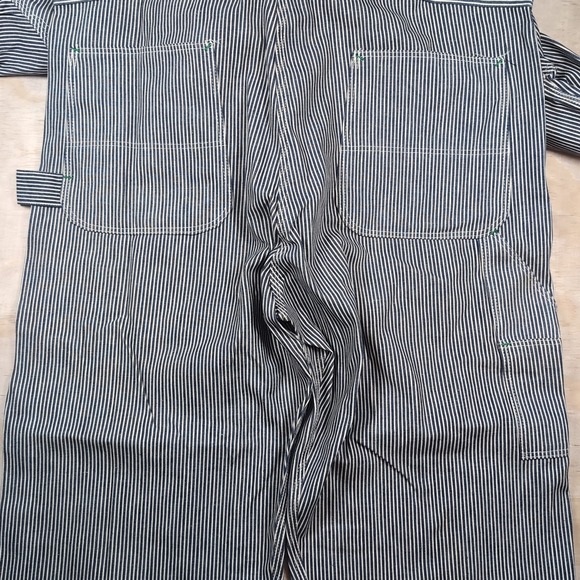 Vintage NWT 46x32 Pointer Brand Train Crewman Coveralls Hickory Stripe RARE - Picture 11 of 16